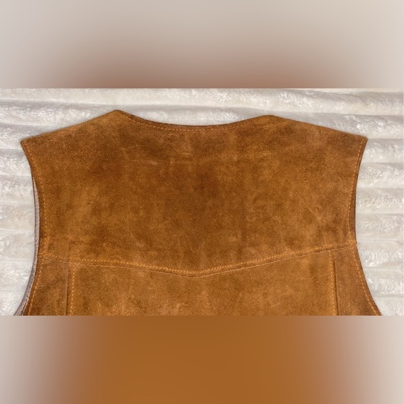 VTG Schott Leather Gilet Women’s Size Large 70s Suede Vest Rancher Brown… - Picture 11 of 11